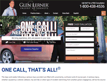 Tablet Screenshot of glenlerner.com